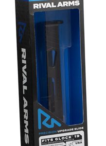 Rival Arms RA10G204A Precision Slide A1 QPQ Black 17-4 Stainless Steel with Front/Rear Serrations & RMR Optic Cut for 9mm Luger Glock 19 Gen4