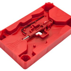 Apex Tactical 104110 Armorer's Tray & Pin Punch  Red Polymer Pistol