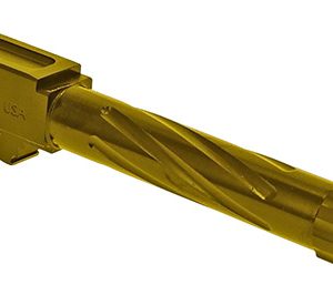 Rival Arms RA20G202E Precision V1 Drop-In Barrel 9mm Luger 4.02" Gold PVD Finish 416R Stainless Steel Material with Threading for Glock 19 Gen3-4