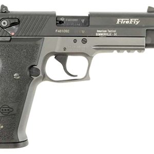 GSG GERG2210TFFS FireFly  22 LR 10+1 4" Steel/Threaded Barrel, Black Serrated Slide, Smoke Zinc Alloy w/Accessory Rail Frame, Black Polymer Grip