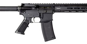 Troy Ind SPSTCA310BTB1 A3  223 Rem Caliber with 10.50" Barrel, 30+1 Capacity, Black Metal Finish, Fixed Pistol Grip Stock & Black Polymer Grip Right Hand
