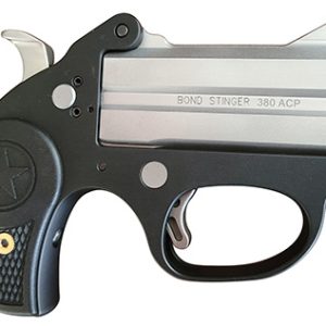 Bond Arms BASL Stinger  380 ACP 2rd 3" Matte Stainless Steel Barrel, Anodized 7075-T6 Aluminum Frame, Rebounding Hammer, Blade Front/Fixed Rear Sights, Rubber Grip, Manual Safety