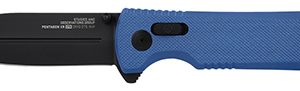 S.O.G SOG12610657 Pentagon XR LTE 3.60" Folding Spear Point TiNi Cryo CTS XHP Blade/Blue G10 Handle Includes Belt Clip