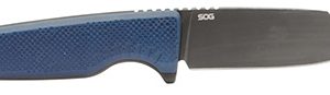 S.O.G SOG17790157 Altair FX  3.40" Fixed Clip Point Plain Satin TiCN Cryo CPM 154 SS Blade, Squid Ink Black GRN Handle, Includes Sheath
