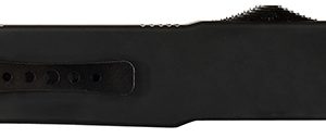 Templar Knife MABR321 Premium Lightweight Slim 3.16" OTF Drop Point Plain Black Oxide Stonewashed Powdered D2 Steel Blade/4.93" Black Rubber/Aluminum Handle