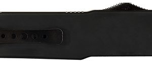 Templar Knife LZBR321 Premium Weighted Large 3.55" OTF Drop Point Plain Black Oxide Stonewashed Powdered D2 Steel Blade/5.25" Black Rubber/Aluminum Zinc Alloy Handle