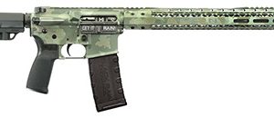 Black Rain Ordnance Spec15 5.56x45mm NATO 16" 30+1, Jungle Camo Cerakote, Black MFT Minimalist Stock & Grip