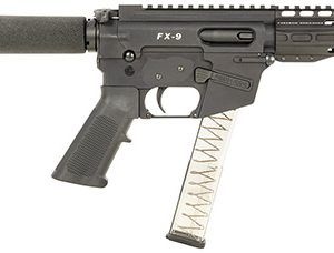FREEDOM ORDNANCE FX9P4T FX-9  9mm Luger 32+1 4", Black, M-LOK Handguard, Padded Buffer Tube, A2 Grip, 3" Faux Suppressor, Includes Sling