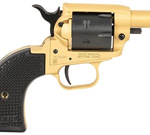 Heritage Mfg BK22SC Barkeep  22 LR 6 Shot 2.68" Gold Cerakote Barrel, Gold Cerakote w/Black Accents Frame, Black Cerakote Cylinder, Black Star Polymer Grips