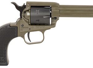 Heritage Mfg RR22T4 Rough Rider  22 LR 6 Shot 4.75" OD Green Cerakote Barrel, OD Green Cerakote w/Black Accents Frame, Black Cerakote Cylinder, Black Star Polymer Grips