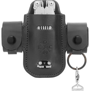 1791 Gunleather HDASSLBLKA EDC Heavy Duty Solo Action Snap OWB Black Leather Belt Loop Ambidextrous