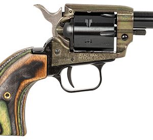 Heritage Mfg BK22CH2 Barkeep  22 LR 6 Shot, 2.67" Black Oxide Steel Barrel, Simulated Case Hardened Zinc Alloy Frame, Black Oxide Cylinder, Camo Laminate Grip, Manual Safety, Exposed Hammer