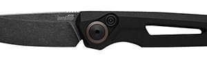 Kershaw 7550 Launch 11 Automatic 2.75" Folding Drop Point Plain Black Oxide Blackwash CPM 154 SS Blade, Black Anodized Aluminum Handle, Includes Pocket Clip