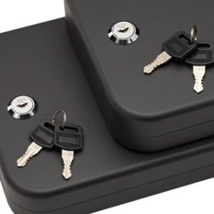 SnapSafe 75221 Lock Box  2XL Key Entry Black Steel 11.50" L x 8.50" W x 2.50" D 2pk