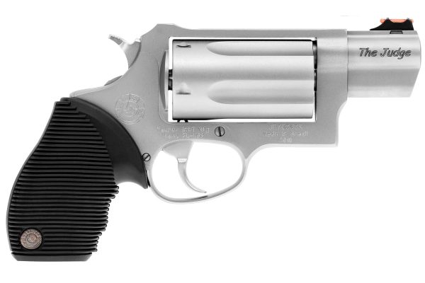 Taurus Public Defender Revolver - Stainless Steel | 45 Colt / 410 ga | 2.5" Barrel | 5rd | Rubber Grip | Fiber Optic Sight