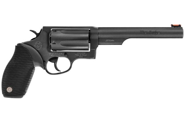 Taurus Judge Revolver - Black | 45 Colt / 410 ga | 6.5" Barrel | 5rd | Rubber Grip | Fiber Optic Sight