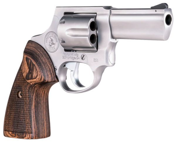 Taurus Executive Grade 856 Revolver - Stainless Steel | 38 Spl +P | 3" Barrel | 6rd | Altamont Walnut Checkered Grip | PELICAN Vault Hard Case