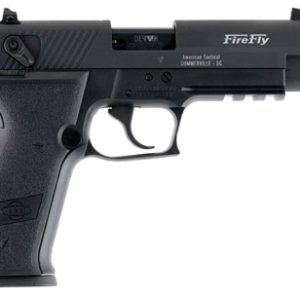 GSG GERG2210TFF FireFly  22 LR 10+1 4.90" Black Steel/Threaded Barrel, Serrated Slide, Zinc Alloy w/Accessory Rail Frame, Black Polymer Grip