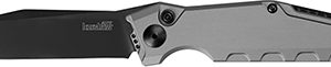 Kershaw 7900GRYBLK Launch 7 3.75" Folding Clip Point Drop Point Plain Black DLC CPM 154 SS Blade Gray Anodized Aluminum Handle Includes Pocket Clip