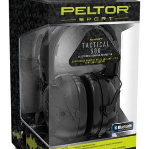 Peltor TAC500OTH Sport Tactical 500 Polymer 26 dB Over the Head Black Adult 1 Pair