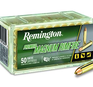 Remington Ammunition 28464 Premier Magnum Rimfire 17 HMR 17 gr AccuTip V 50 Per Box/ 40 Cs