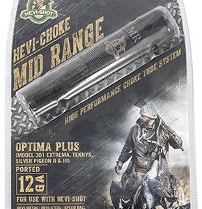 HEVI-Shot 550124 Hevi-Choke Waterfowl Beretta Optima Plus 12 Gauge Mid-Range 17-4 Stainless Steel Black (Ported)