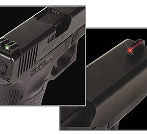 TruGlo TG131S2 Fiber-Optic  Black | Red Fiber Optic Front Sight Green Fiber Optic Rear Sight