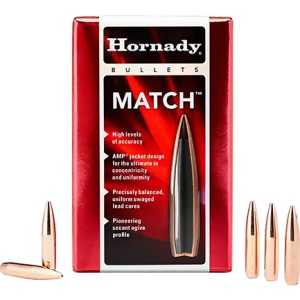 Hornady 2250 Match  22 Cal .224 53 gr Hollow Point Match 100 Per Box/ 40 Case