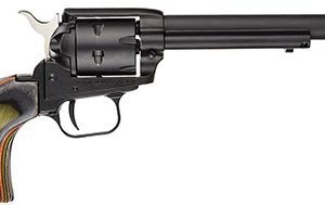 Heritage Mfg RR22MBS6 Rough Rider  22 LR/22 WMR 6 Shot, 6.50" Black Satin Steel Barrel, Black Satin Zinc Alloy Frame, Black Satin Cylinder, Camo Laminate Grip, Exposed Hammer