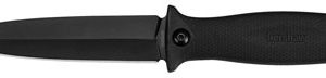 Kershaw 4007 Secret Agent  4.40" Fixed Spear Point Plain Black Oxide 8Cr13MoV SS Blade Black Glass-Filled Nylon Handle Includes Sheath