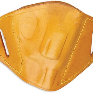 Bulldog MLTM Molded  OWB Tan Leather Belt Slide Fits Browning Hi-Power Fits Kahr P45 Right Hand