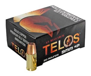 G2R TELOS 9MM +P 92GR 20/500