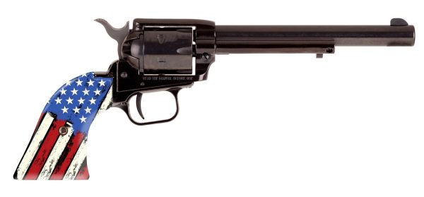 HERITAGE MANUFACTURING 22LR BL/US FLAG 6.5" FS      #