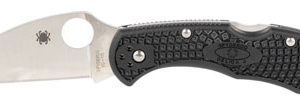 Spyderco C11FPWCBK Delica 4 Lightweight 2.87" Folding Wharncliffe Plain VG-10 SS Blade Black Textured FRN Handle Includes Pocket Clip