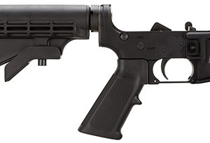 Smith & Wesson 812002 Assembled Lower Receiver  5.56x45mm NATO 7075-T6 Aluminum Black Receiver, Black Synthetic Collapsible Stock Pistol Grip for S&W M&P15