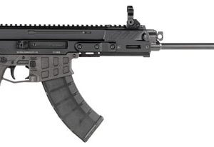 CZ-USA 91462 Bren 2 MS  7.62x39mm Caliber with 14.17" Barrel, 30+1 Capacity, Overall Black Finish, Carbon Fiber Receiver, Ambi Mag Release, Stippled Black Polymer Grip Right Hand