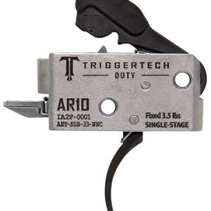 TriggerTech AHTSDB33NNC Duty Curved Trigger Single-Stage 3.50 lbs Draw Weight Fits AR-10
