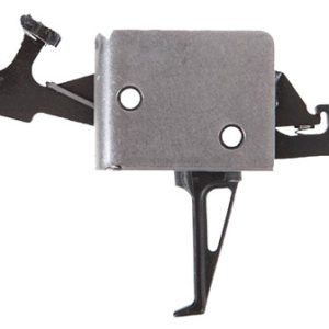 CMC Triggers 92504 Drop-In Two-Stage Flat Trigger with 2 lbs Draw Weight & Black/Silver Finish for AR-15/AR-10