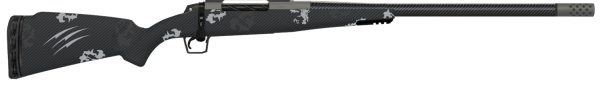 Fierce Firearms ROG7PRC22GP Carbon Rogue  Full Size 7mm PRC 3+1 22" Hand Lapped/Match Grade Threaded Barrel, Glacier Cerakote Steel Receiver, Phantom Camo Fierce Rogue Carbon Fiber Stock