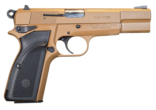 EAA GIRSAN 390460 MC P35  9mm Luger 15+1, 4.63" Stainless Steel Barrel, Desert Earth Serrated Steel Slide, Desert Earth Steel Frame, Black Checkered Polymer Grip, Ambidextrous
