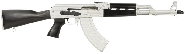 Zastava Arms Usa ZR7762CSB ZPAPM70  7.62x39mm 30+1 16.30" Black Chrome Lined Steel Barrel, Silver Receiver, Black Polymer Handguard, Fixed Dark Walnut Synthetic Stock