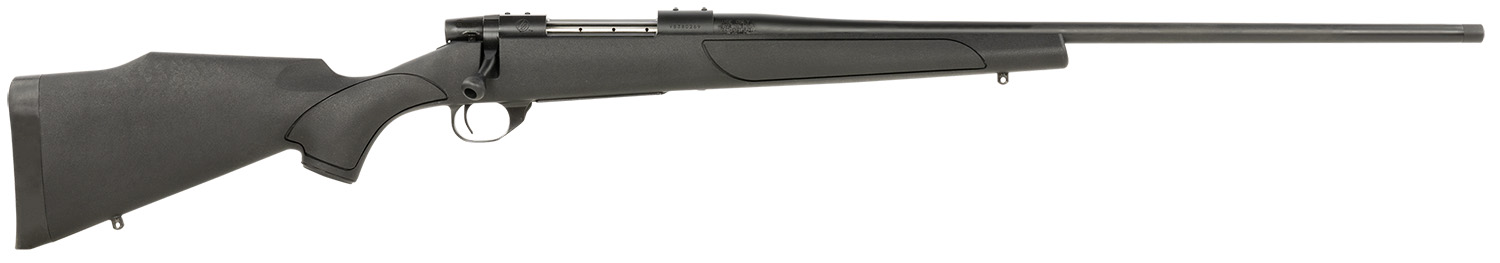 Weatherby VTX300NR4T Vanguard Obsidian Full Size 300 Win 3+1 24" Blued #2 Contour Threaded Barrel, Blued Drilled & Tapped Steel Receiver, Black Monte Carlo Synthetic Stock