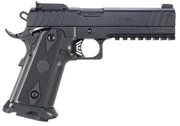 Girsan 395029 Witness2311  9mm Luger 17/20+1 5" Black Steel Barrel, Black Serrated Steel Slide, Black Polymer Frame w/Beavertail & Picatinny Rail, Black Checkered Polymer Grip, Ambidextrous