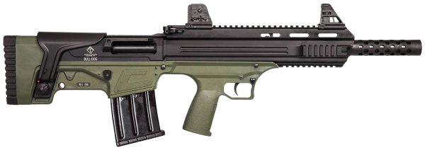 ATI ATIG410BDG Bulldog  410 Gauge Semi-Auto 3" 5+1 16" Green Aluminum Receiver/Fixed Synthetic Stock