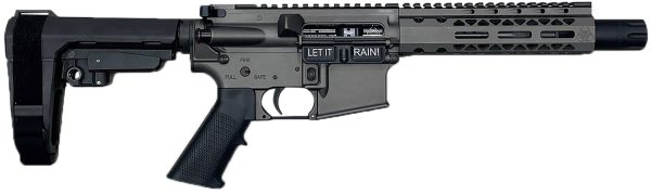 Black Rain Ordnance BRO24102501 Spec15  556 NATO 7" Black Nitride Steel Barrel, Tungsten Gray Cerakote Receiver, Black Stock