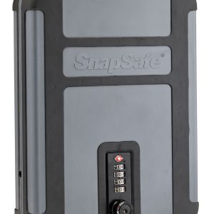 SnapSafe 75241 TrekLite Lock Box XL Combination Entry Gray Polycarbonate Holds 1 Handgun 10" W x 7" H x 2" D
