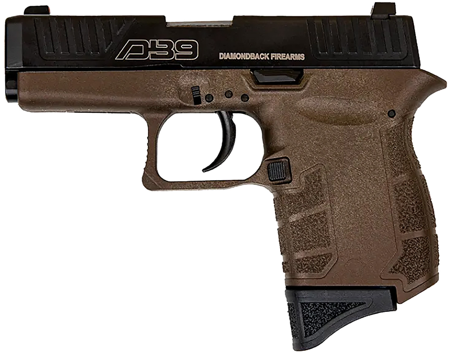 Diamondback DB0200P071 DB9 Gen4 Micro-Compact Frame 9mm Luger 6+1, 3.10" Stainless Steel Barrel, Black Nitride Serrated Stainless Steel Slide, Midnight Bronze Polymer Frame & Grip