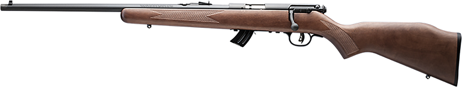 Savage Arms 50702 Mark II GL Youth 22 LR 10+1 19" Matte Blued Barrel/Steel Receiver, Drilled & Tapped, Satin Hardwood Stock, Left Hand