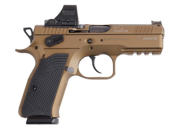 CZ SHADOW 2 COMPACT BURNT BRONZE WITH HOLOSUN 508T 9MM 4IN BARREL 15RD 86155