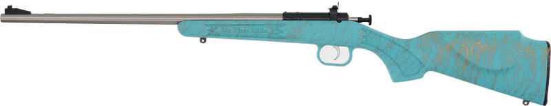 CRICKETT RIFLE G2 22LR BLUE - SYNTHETIC/GOLD WEB STAINLESS - Image 2
